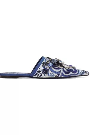 Dolce & Gabbana Women Slippers - Embellished jacquard slippers