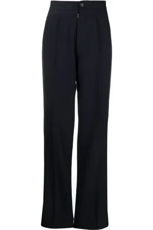 Maison Margiela Herringbone-pattern wool trousers