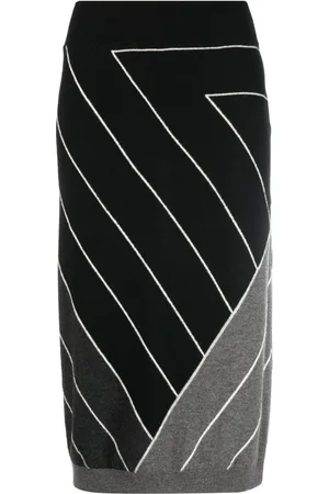 Stella McCartney Knitted geomertric pattern skirt