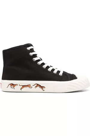 Kenzo Tiger-print lace-up sneakers
