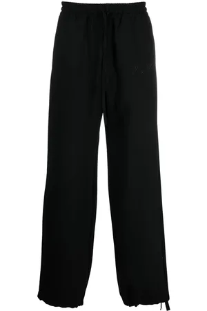 OFF-WHITE Embroidered logo straight-leg sweatpants