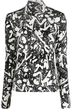 Stella McCartney Frank Stella Swan roll-neck top