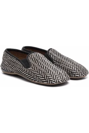 PèPè Herringbone-pattern slippers