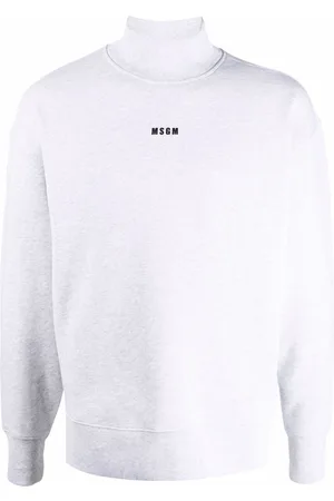 Msgm Logo-print mock-neck sweatshirt