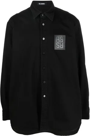 RAF SIMONS Logo-patch shirt
