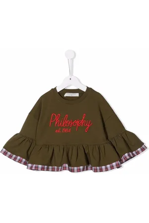 PHILOSOPHY DI LORENZO SERAFINI Logo-print flared top