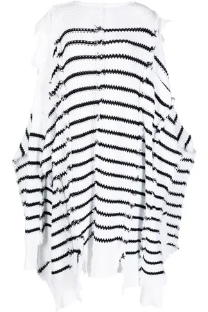 Marni Striped knitted cape