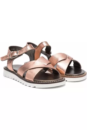 PèPè Effect leather sandals