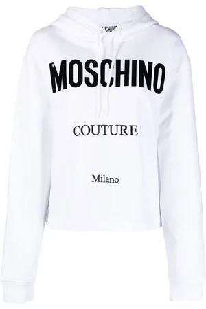 Moschino Logo-print cropped hoodie