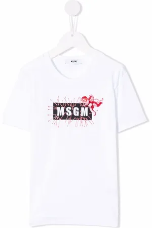 Msgm TEEN logo-print cotton T-shirt