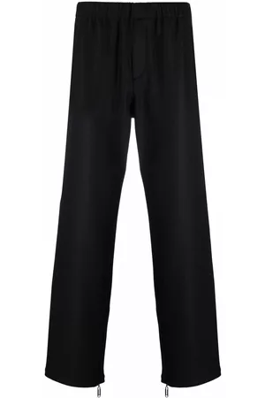 OFF-WHITE Elasticated-waistband straight-leg trousers