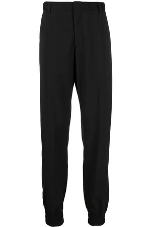 Emporio Armani Cuffed virgin wool trousers