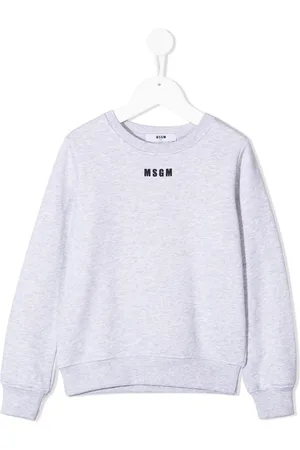 Msgm Tasselled logo print sweatshirt