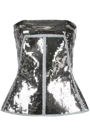 Rick Owens Sequin-embellished bustier top