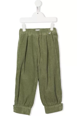 Il gufo Button-cuff corduroy trousers