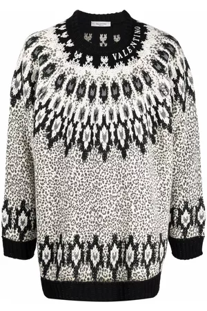 VALENTINO GARAVANI Intarsia-pattern jumper