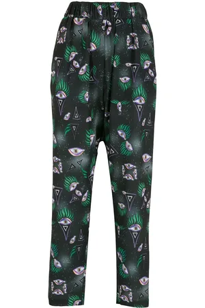 Olympiah Eye-print straight trousers