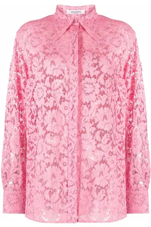 VALENTINO GARAVANI Long-sleeve lace shirt
