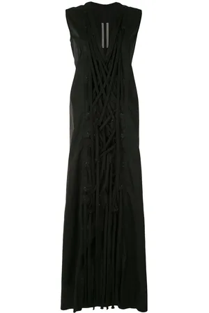 Rick Owens Tie front maxi dress
