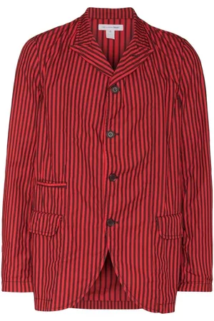 Comme des Garçons Striped single-breasted blazer