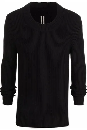 Rick Owens Cashmere-blend ribbed knit jumper