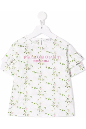 PHILOSOPHY DI LORENZO SERAFINI Floral-print cotton T-Shirt