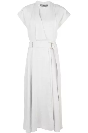 Proenza Schouler Buckled wrap long dress
