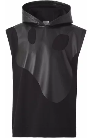 Burberry Leather Monster logo hoodie