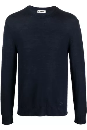 Jil Sander Embroidered-logo crew neck jumper