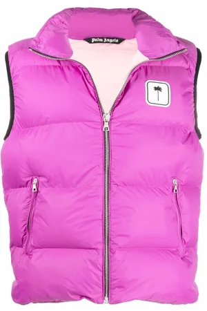 Palm Angels Logo-patch padded gilet