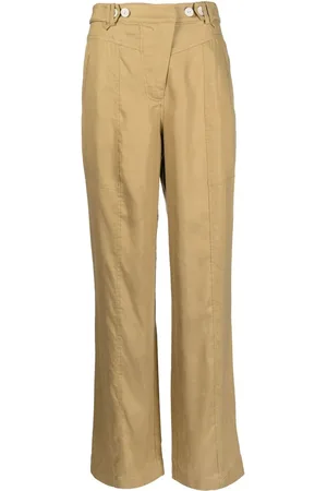 Simkhai High-waisted straight-leg trousers