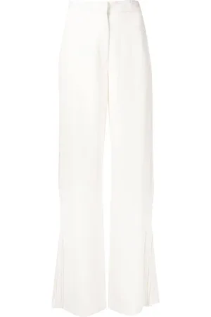 Simkhai Wide-leg ruched trousers