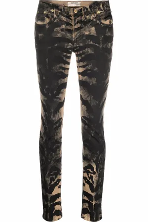 Roberto Cavalli Tiger-print skinny jeans