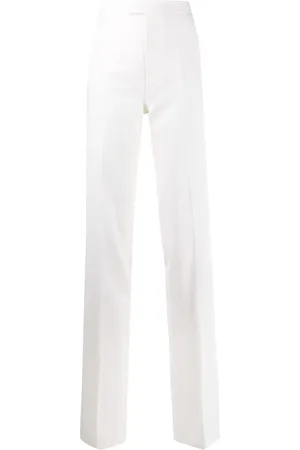 The Attico High-waisted side stripe trousers