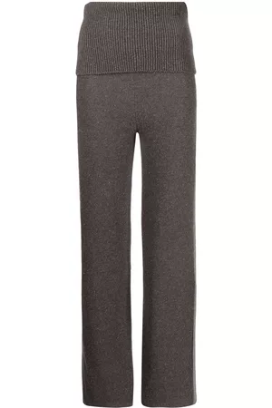OFF-WHITE Languid straight leg knitted trousers