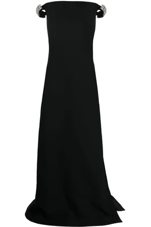 VALENTINO GARAVANI Off-shoulder slit-detail dress