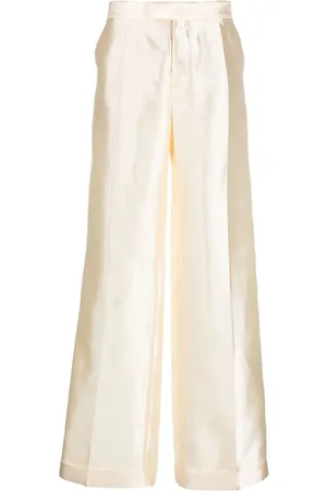 Maison Margiela Straight-leg silk trousers
