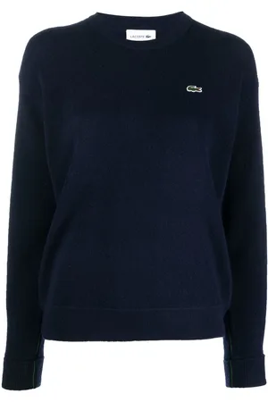 Lacoste Logo-patch crew-neck jumper