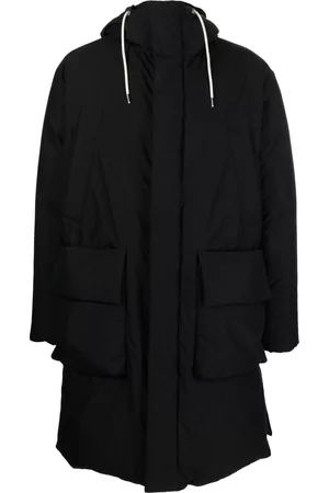 There Was One Hooded long puffer coat