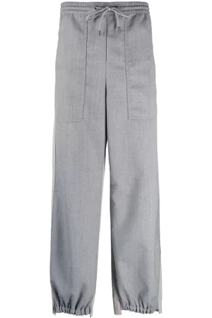 Etro Two-tone elasticated waist trousers