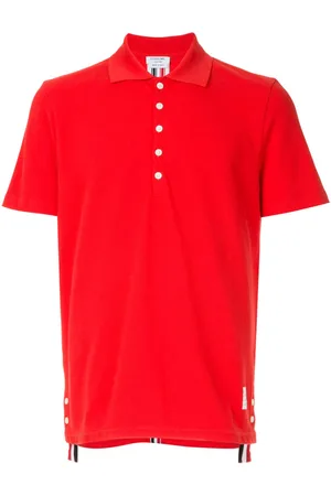 Thom Browne Center-back stripe polo shirt