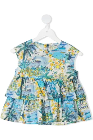 Il gufo Graphic-print top