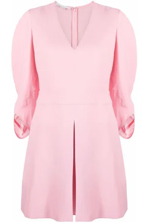 Stella McCartney V-neck front-pleat dress