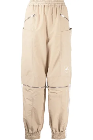 Stella McCartney Logo stripe zip front track pants