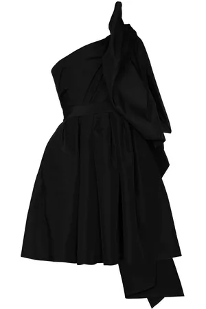Carolina Herrera One shoulder bow detail mini dress