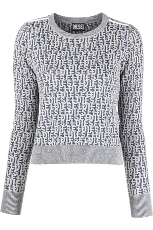 Diesel Logo-jacquard knitted jumper