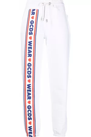 GCDS Logo-print cotton track pants