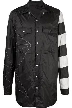Rick Owens Humbug striped shirt jacket