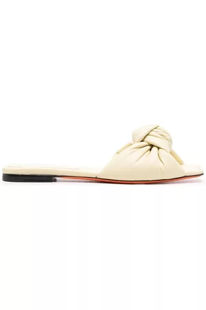 santoni Twist-strap flat mules