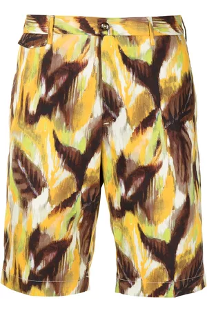 PT01 Painterly-print bermuda shorts